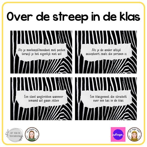 spel over de streep|Lesplan Over de Streep met stellingen